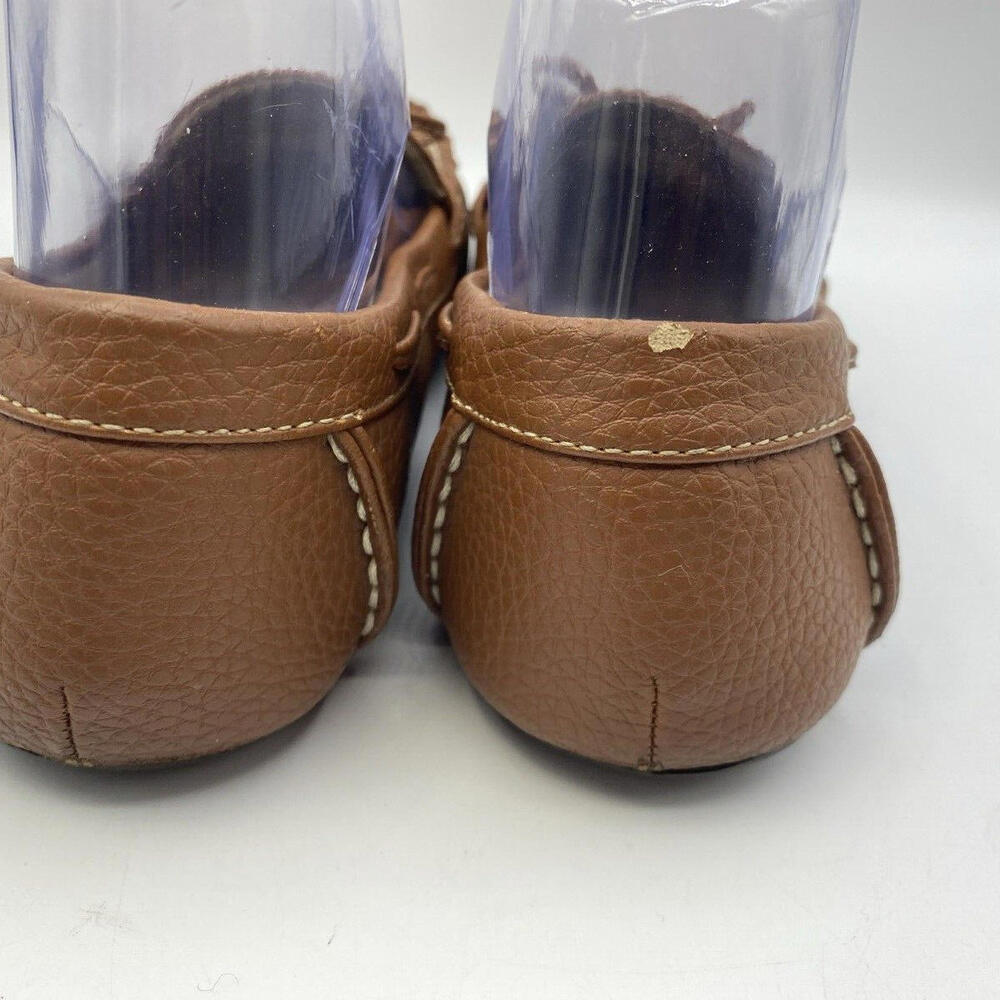St Johns Bay Nexter Suede Slip-on Loafers Women 7 Flat Moccasin Shoe Brown - Picture 3 of 12